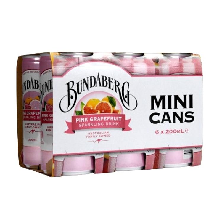 Bundaberg Pink Grapefruit Mini Can - Australian Import 6er Pack