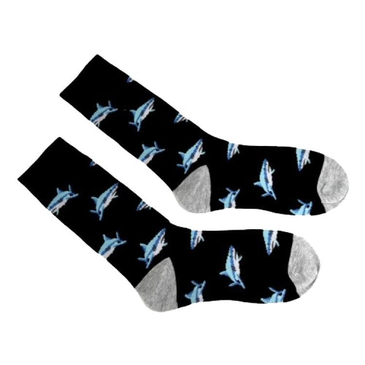 Socken mit Tiermuster 'Hai' Gr. 36-42, 1 Paar