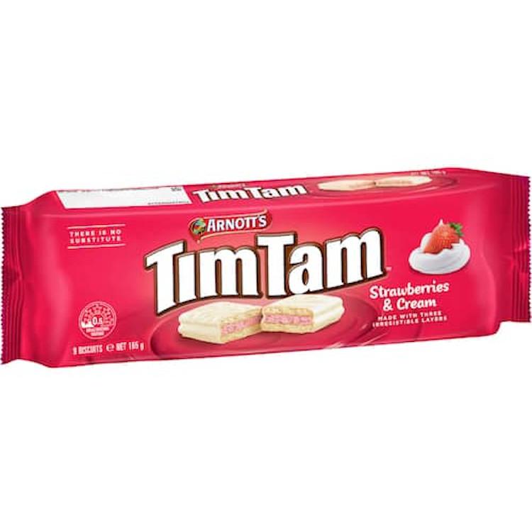 Tim Tam Strawberries & Cream Biscuits