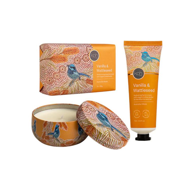 Koh Living Aboriginal Vanilla & Wattleseed Body Gift Set