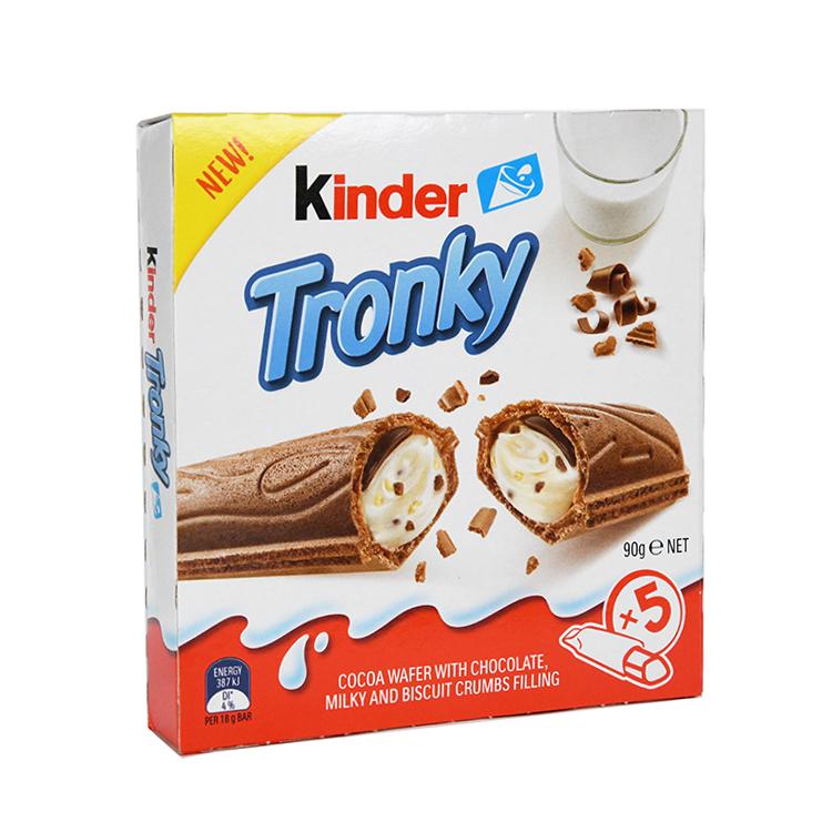 Kinder Tronky Creamy Chocolate Wafer Biscuits - Import