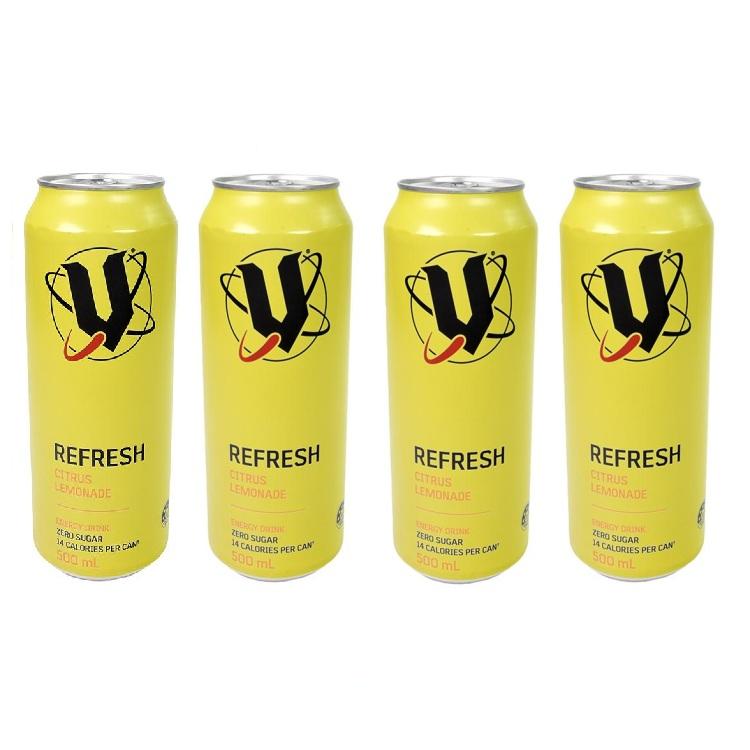 V Refresh Citrus Lemonade Energy Drink Fourpack - Australian Import