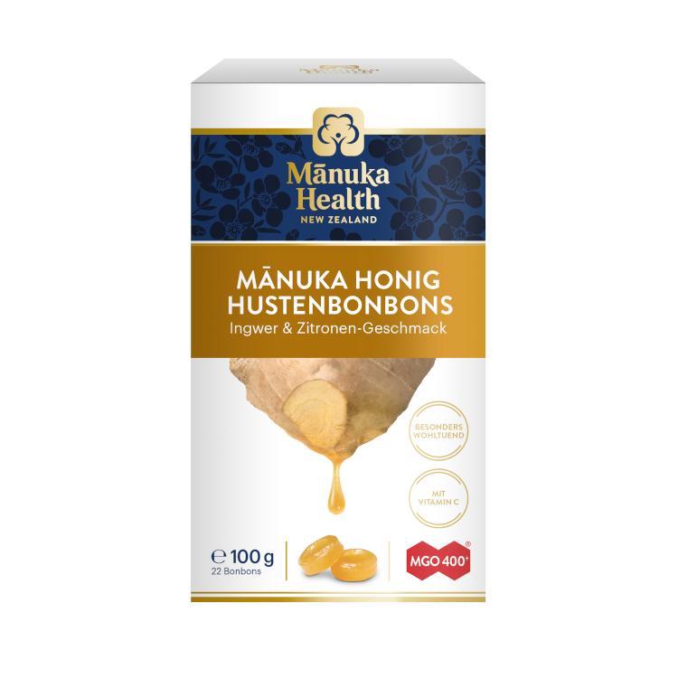 Manuka-Honig Hustenbonbons Ingwer-Zitrone MGO 400+ [MHD: 24.03.2024]