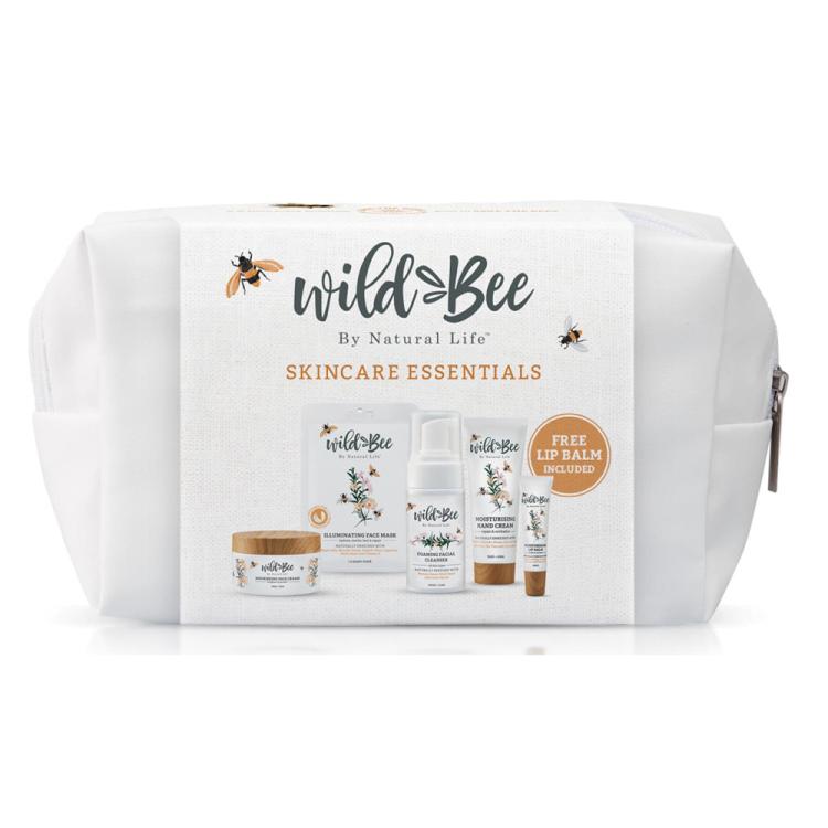 Wild Bee Moisturiser, Face Mask, Hand Cream, Cleanser, Lip Balm Gift Pack