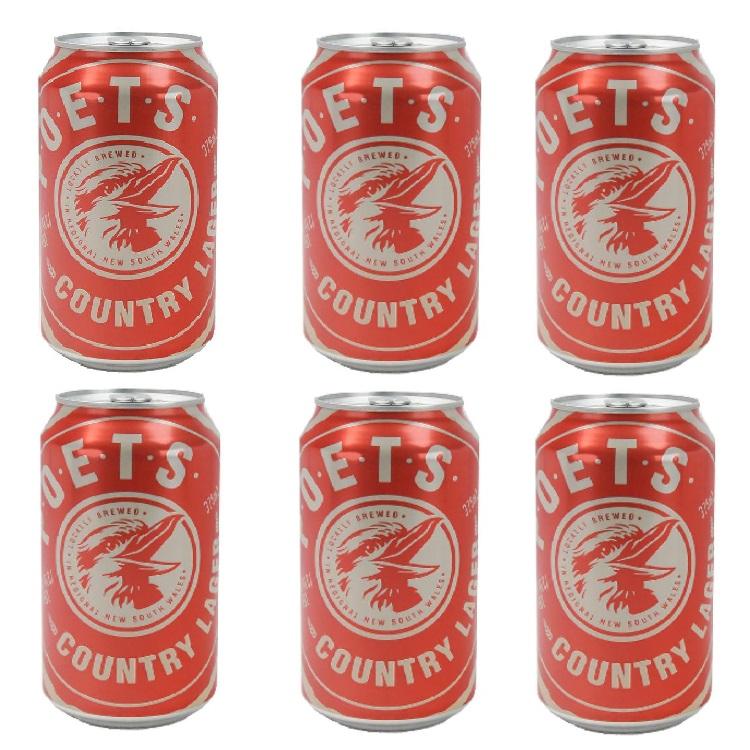 P.O.E.T.S. Poets Country Lager Can 4.2 % vol. Sixpack