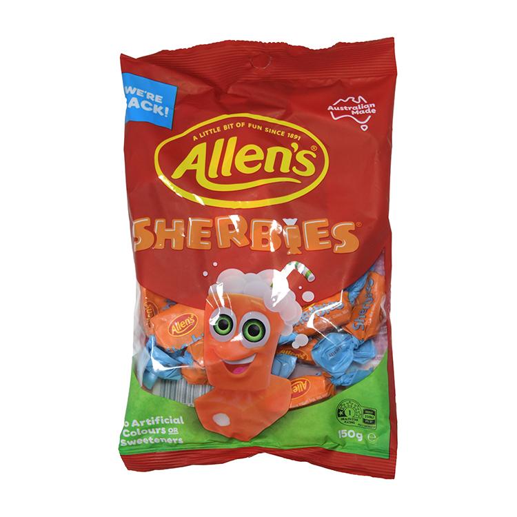 Allen's Sherbies Kaubonbons