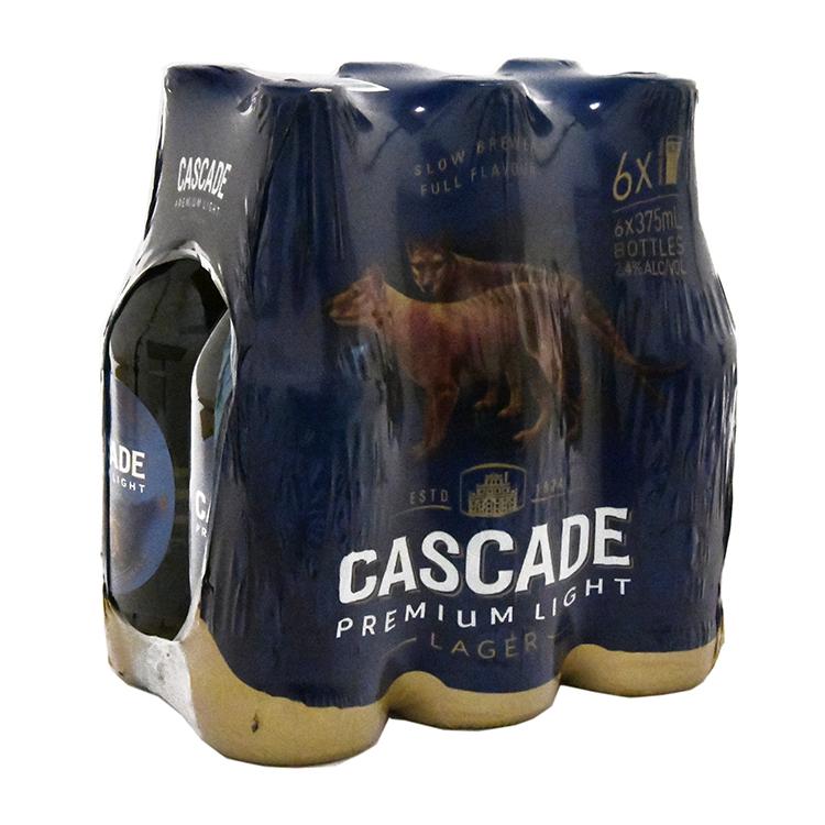 Cascade Premium Light Beer Bottle 2.4% vol. Sixpack [MHD: 16.02.2024]