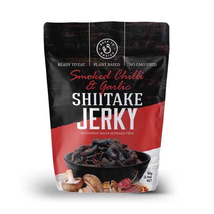 DJ&A Shiitake Mushroom Jerky Smoked Chilli & Garlic
