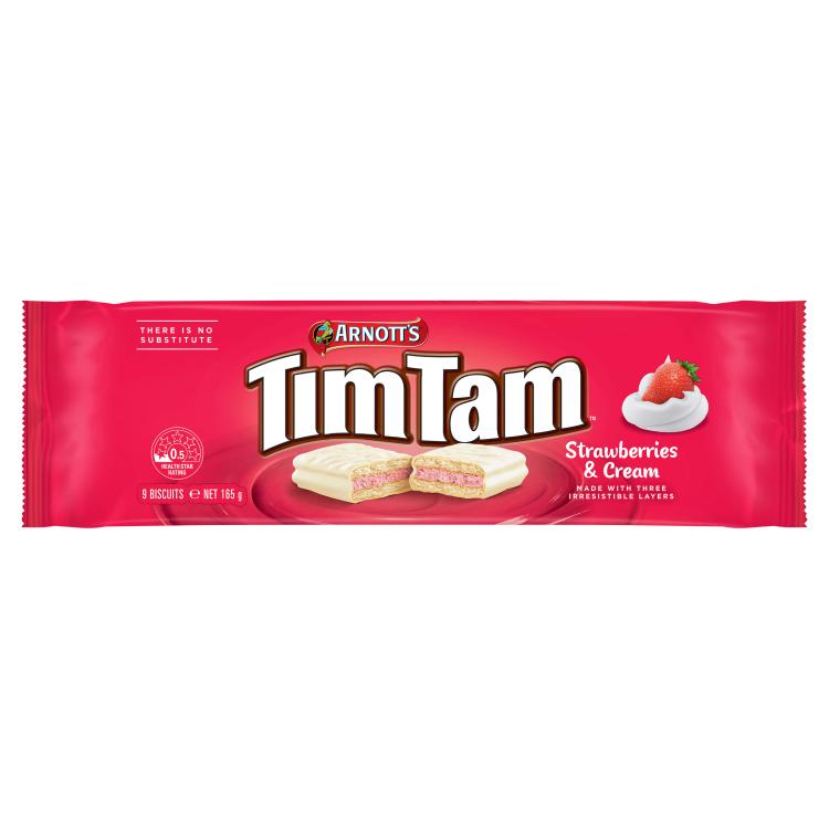 Tim Tam Strawberries & Cream Biscuits