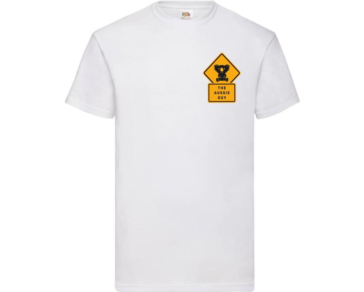 T-Shirt white 'The Aussie Guy' Gr. S