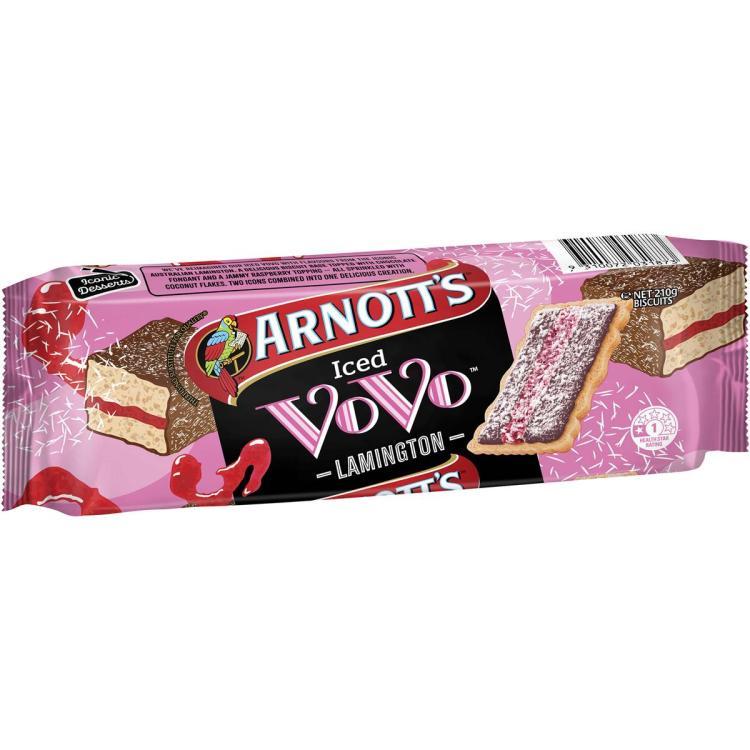 Arnott's Iced VoVo Lamington Biscuits