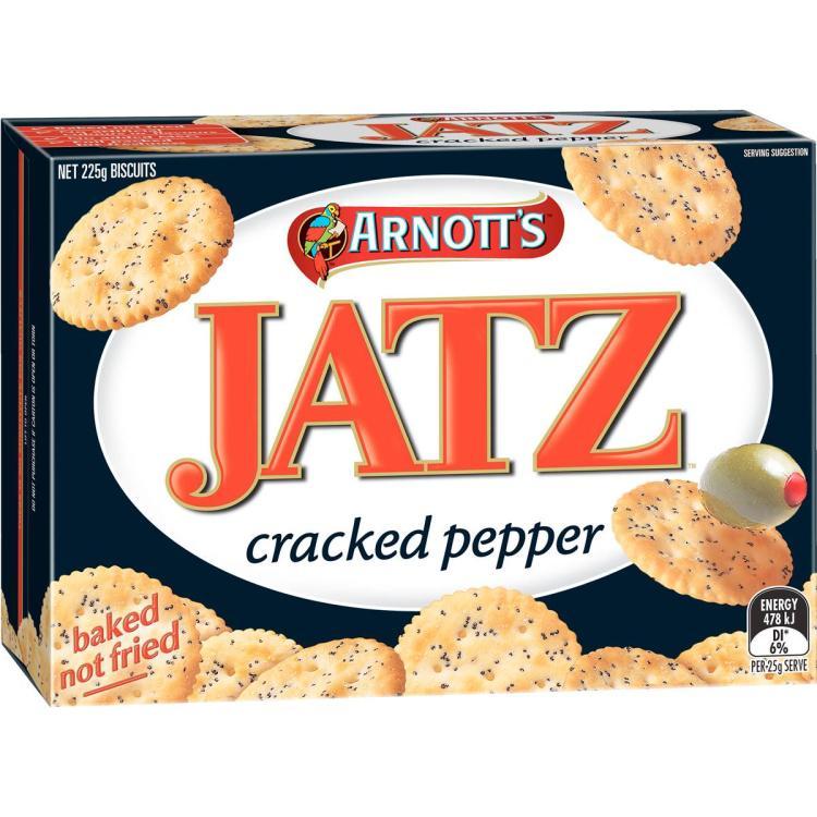 Arnott's Jatz Cracked Pepper Cracker