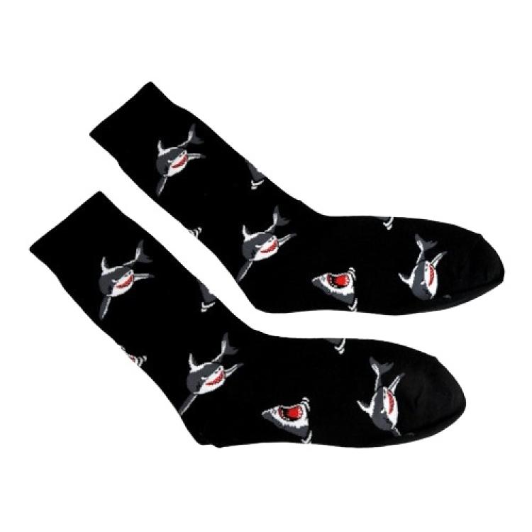Socken mit Tiermuster 'Hai II' Gr. 36-42, 1 Paar