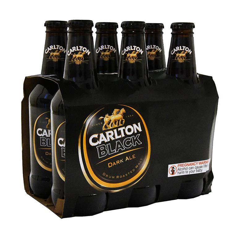 Carlton Black Dark Ale Stubby 4.4% vol. Sixpack [MHD: 23.01.2024]