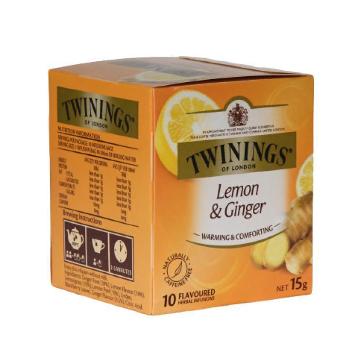 Twinings Lemon & Ginger Teebeutel [MHD: 01.03.2024]
