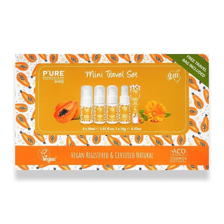 PURE Papayacare Baby Papaya Mini Travel Set [MHD: 17.01.2025]