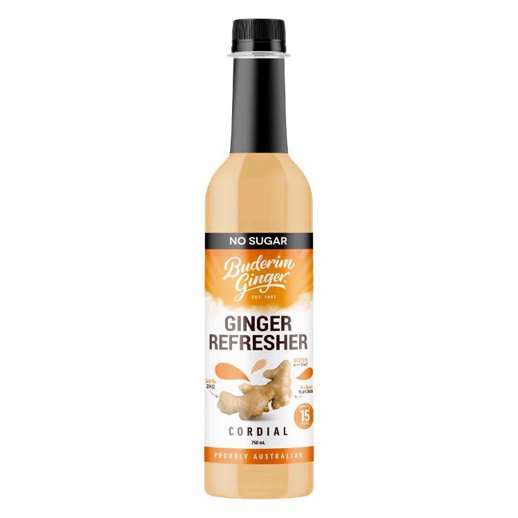 Buderim Ginger Refresher Cordial No Sugar [MHD: 11.06.2025]