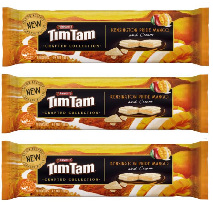 Tim Tam White Mango Biscuits Triple Pack