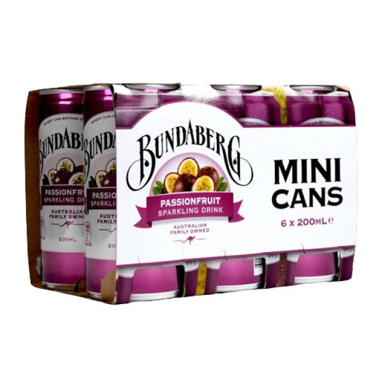 Bundaberg Passionfruit Mini Can - Australian Import 6er Pack