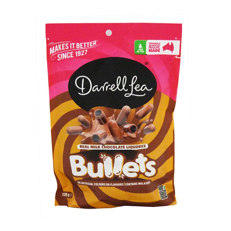 Darrell Lea Milk Chocolate Liquorice Bullets