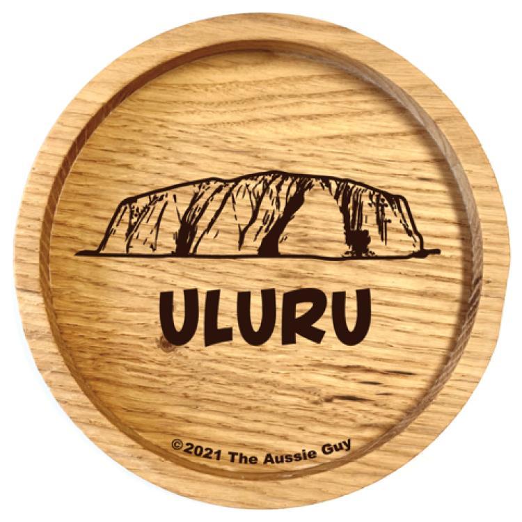 holzpost Untersetzer aus Eiche 'Uluru & Ayers Rock'