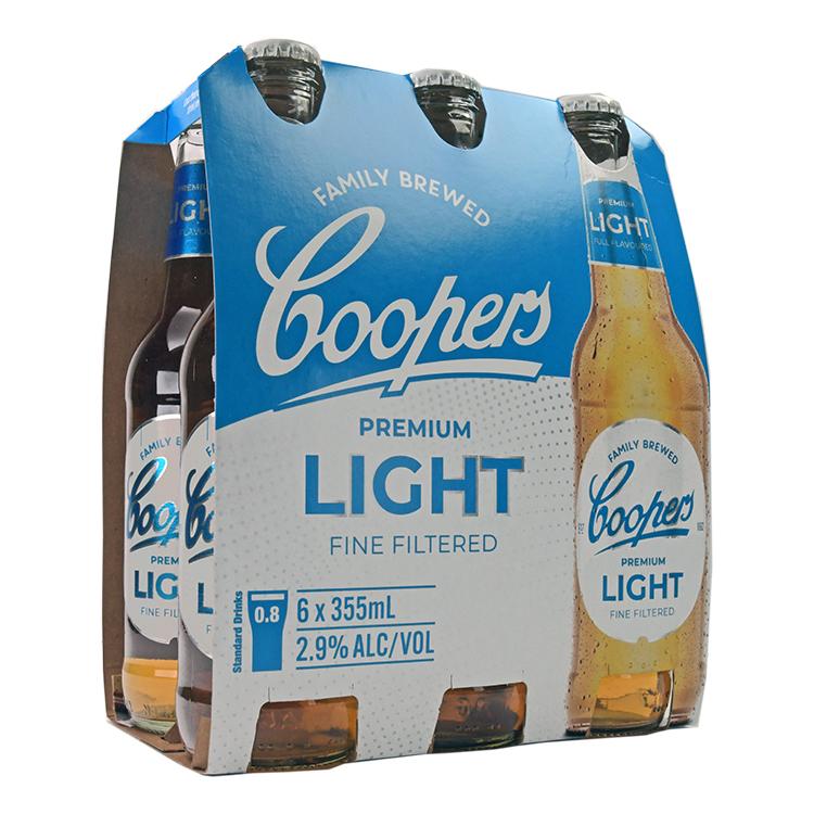 Coopers Premium Light Beer Bottle 2.9 % vol.