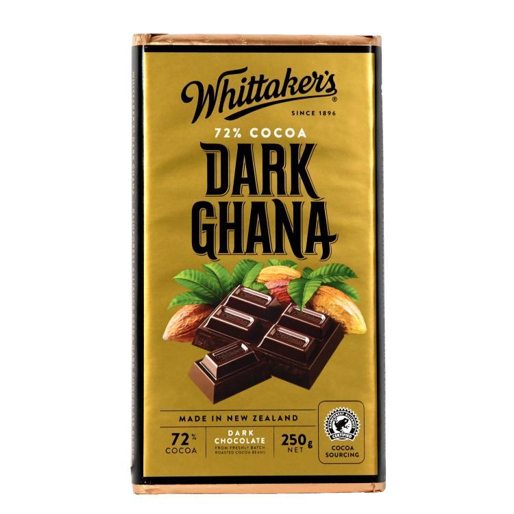 Whittaker's Dark Ghana Fairtrade Chocolate