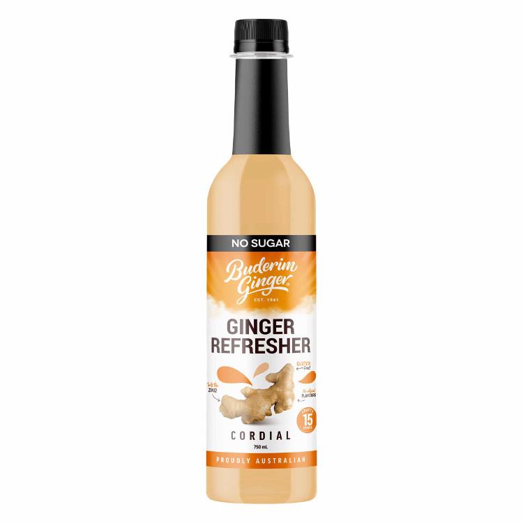 Buderim Ginger Refresher Cordial No Sugar
