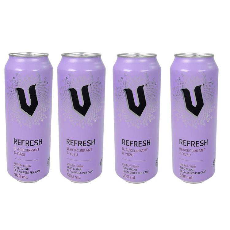 V Refresh Blackcurrant & Yuzu Energy Drink Fourpack - Australian Import