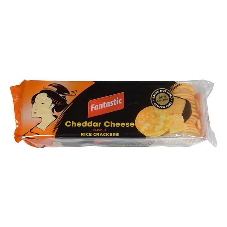Fantastic Cheddar Cheese Rice Crackers