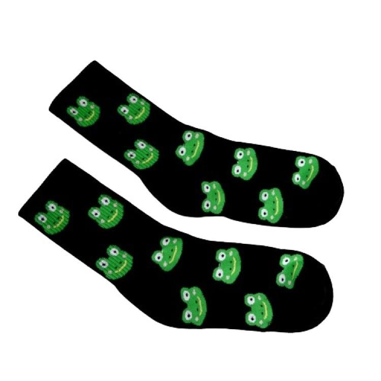 Socken mit Tiermuster 'Frosch III' Gr. 36-39, 1 Paar