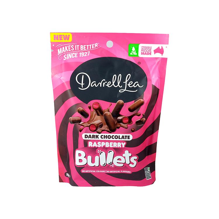 Darrell Lea Dark Chocolate Raspberry Bullets