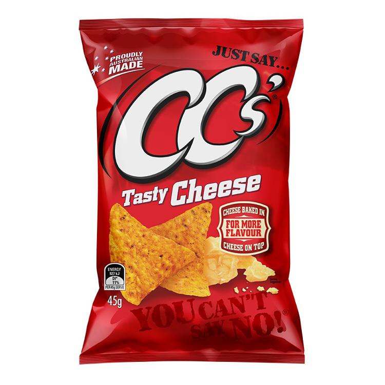 CC's Corn Chips Tasty Cheese Maissnack