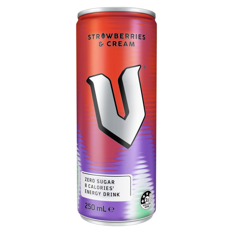 V Stawberries & Cream Energy Drink