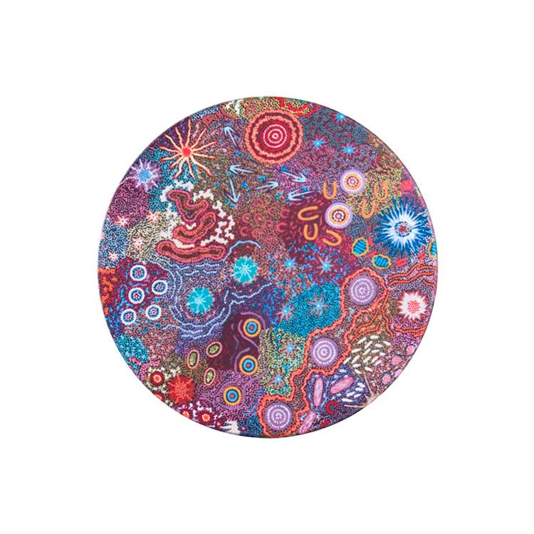 Koh Living Aboriginal Ceramic Coaster 'Women's Ceremony'