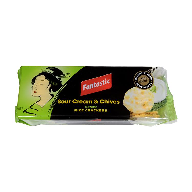 Fantastic Sour Cream & Chives Rice Crackers