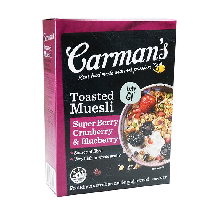 Carman's Toasted Cranberry & Blueberry Muesli