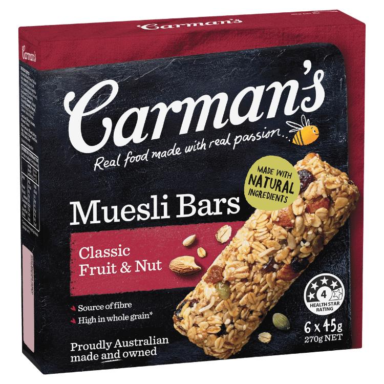 Carman's Classic Fruit & Nut Muesli Bars