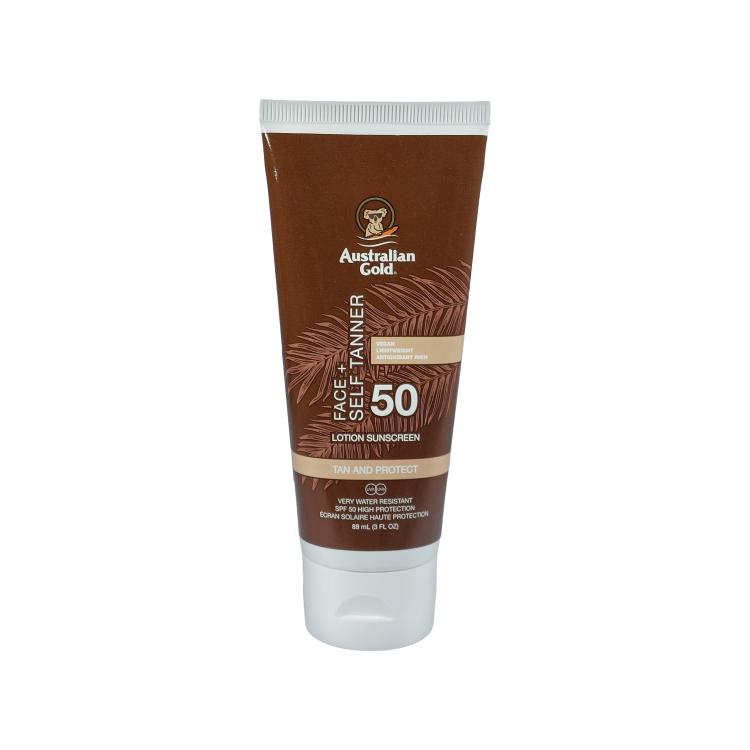 Australian Gold Face + Self Tanner Lotion Sunscreen SPF50