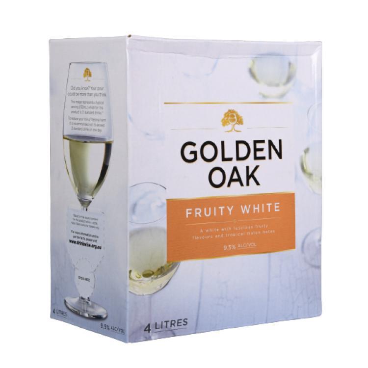 Golden Oak Fruity White Goon Wine 9,5% vol. - Slap it! [MHD: 13.01.2022]