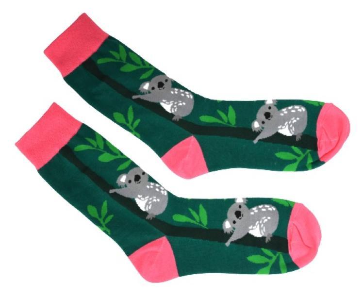 Socken mit Tiermuster 'Koala' Gr. 36-42, 1 Paar