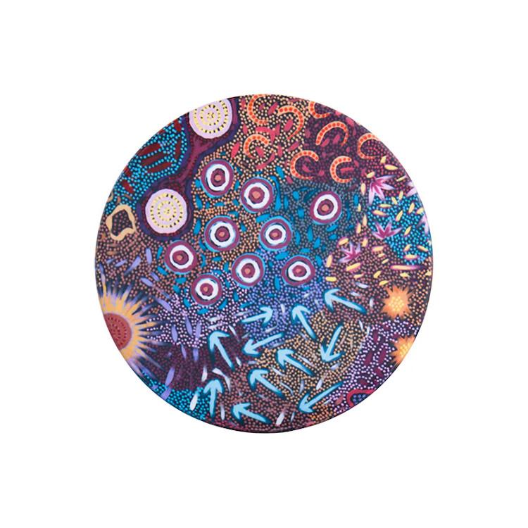 Koh Living Aboriginal Women's Dreaming Ceramic Coaster