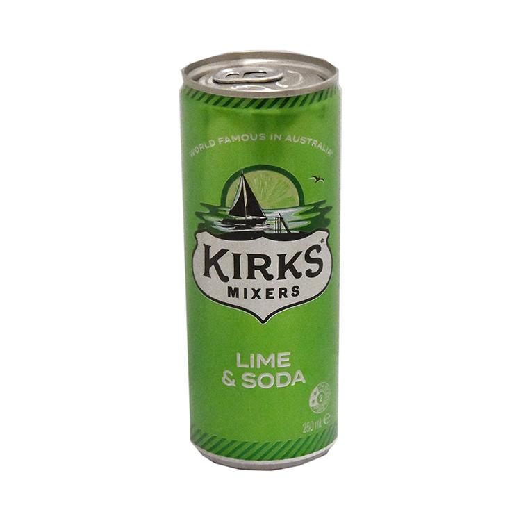 Kirks Mixers Lime & Soda Mini Can - Australian Import