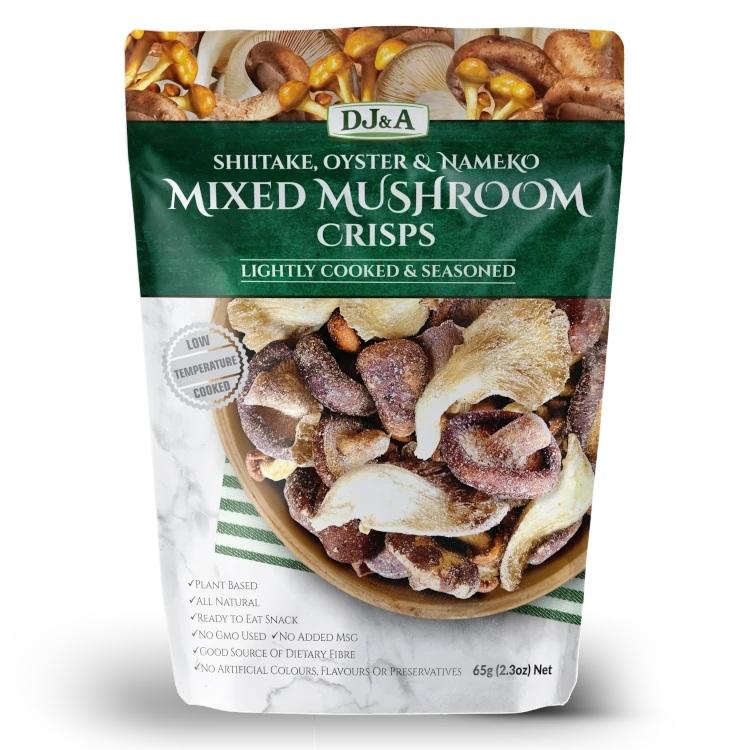 DJ&A Shiitake, Oyster & Nameko Mixed Mushroom Crisps