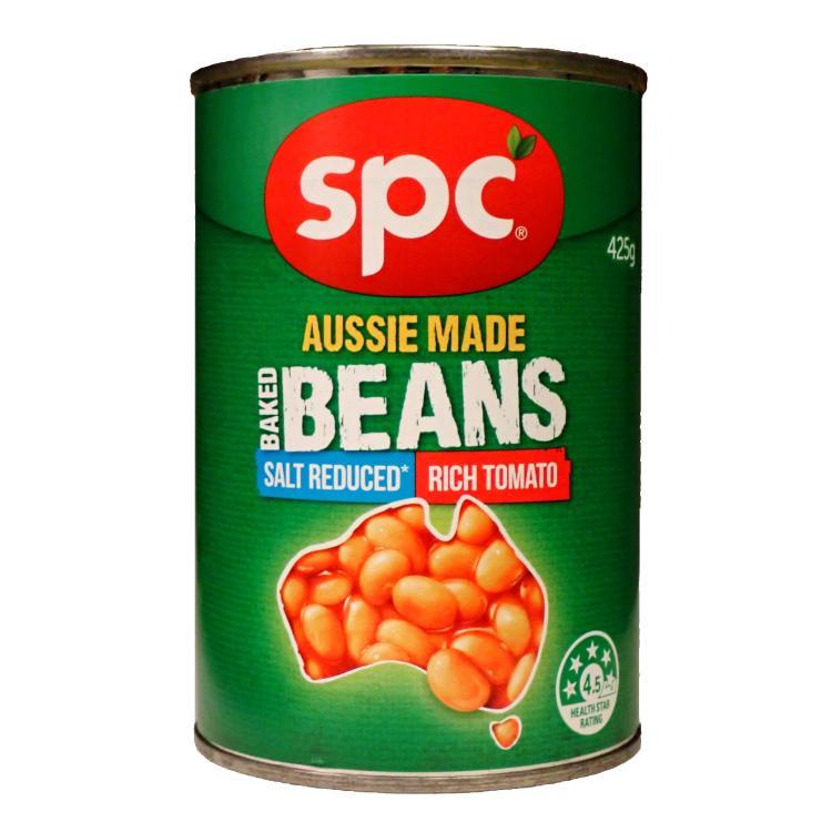 Spc Aussie Made Baked Beans Rich Tomato Sauce salzreduziert