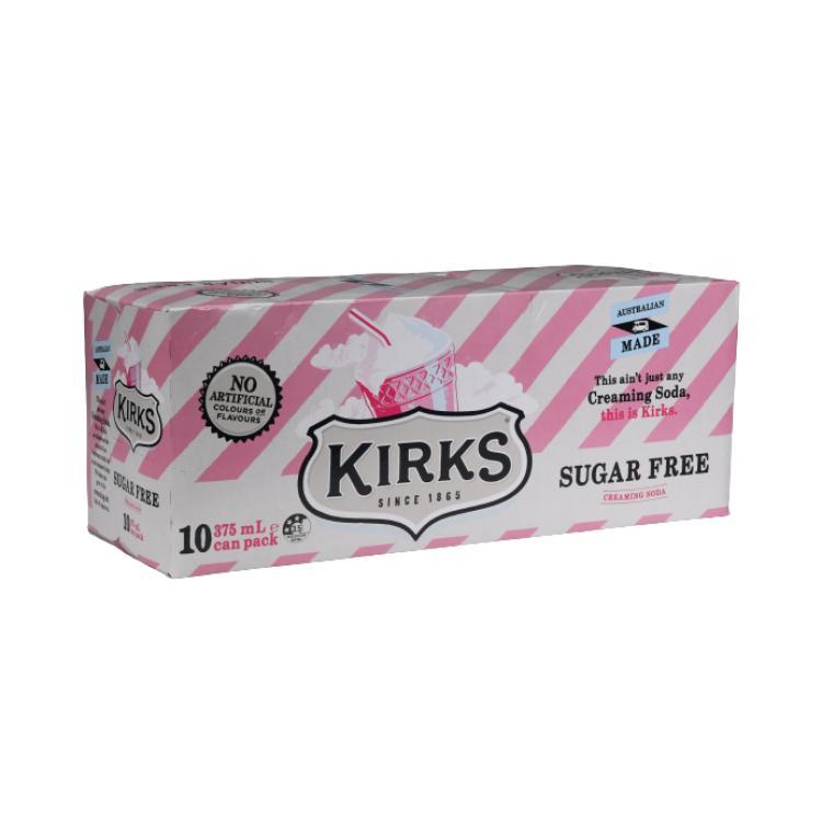 Kirks Creaming Soda Sugar Free Karton