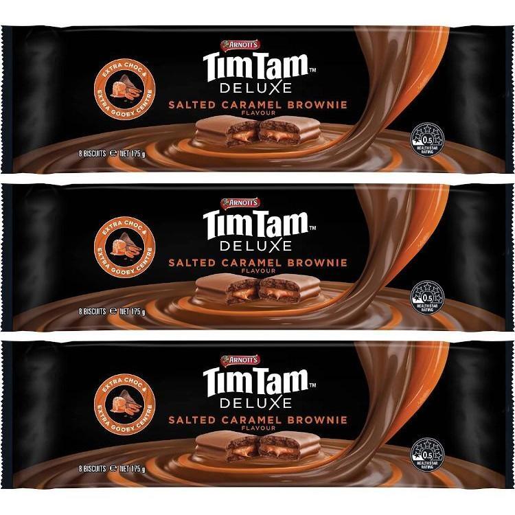 Tim Tam Salted Caramel Brownie Biscuits Triple Pack
