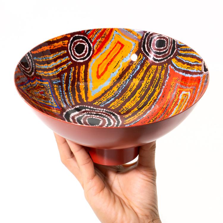 Better World Arts Aboriginal Bowl 'Women's Dreaming' 20,5x10 cm