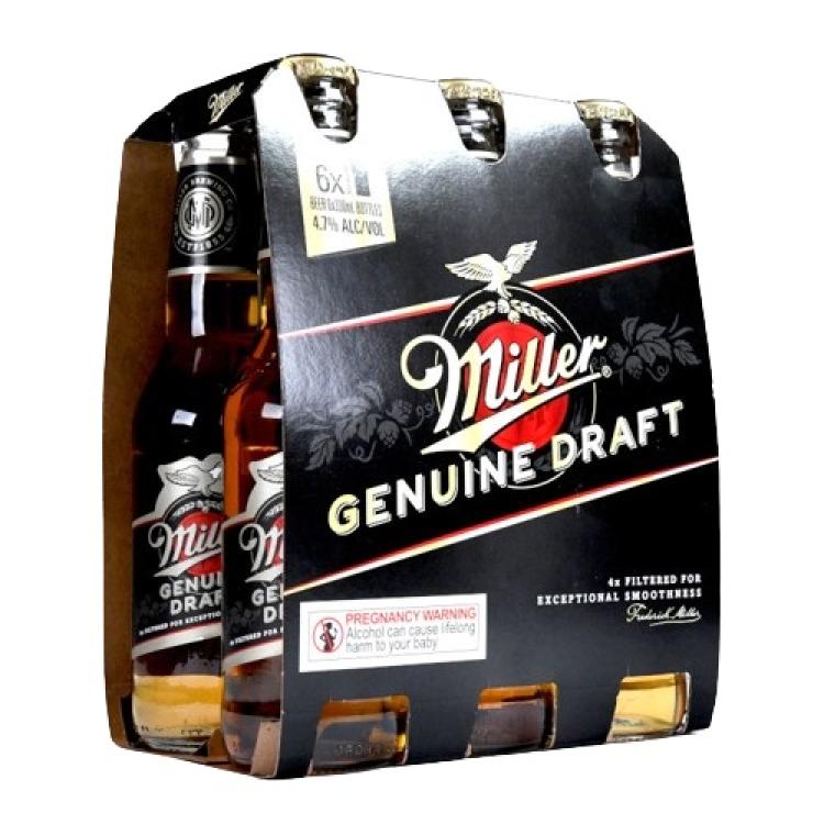 Miller Genuine Draft Lager Bottle 4.7 % vol.