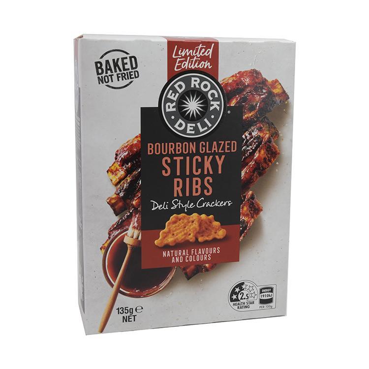 Red Rock Bourbon Glazed Sticky Ribs Crackers [MHD: 18.08.2024]